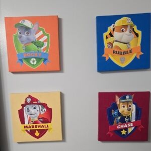 Paw Patrol Character Wall Art Set